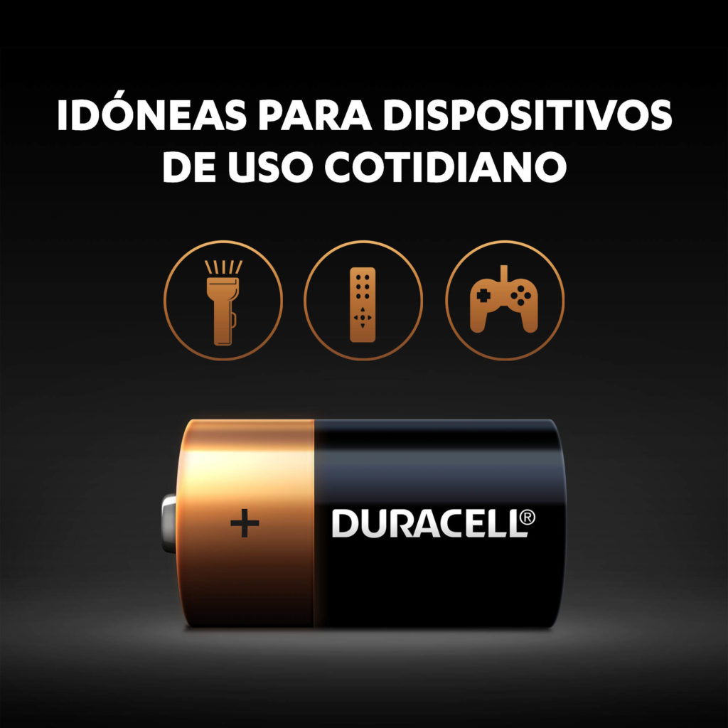 Pilas Duracell Alcalinas C uso cotidiano